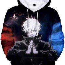 Gojo Satoru Hoodie Anime JJK Hoodie Gojo Costume Multi 3D Printed Sweater Cosplay for Men