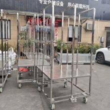 Galvanized Steel Warehouse Logistics Trolley for Heavy Load Transport thumbnail-4
