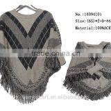 2015 New Design Winter Warm Cloak Women Shawl Scarf T Show Pashmina Shawl w Tassels thumbnail-1