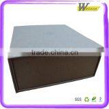 Kraft Paper Hand-made Cardboard Folded Gift Box With Silver/Glod Hot Stamping thumbnail-2