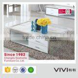 Factory direct sale modern marble coffee table with storage