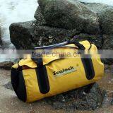 45L round travel yellow waterproof bag