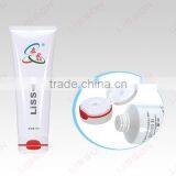 120ml-3000ml Body Cream Round Plastic Tube With Double Color Screw Cap
