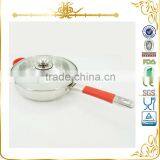 24CM Stainless Steel Frying Pan With Silicone Heat Insulation Handle thumbnail-1