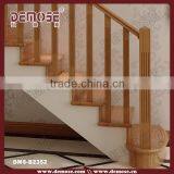 Interior Fancy Wooden Deck Stair Railing