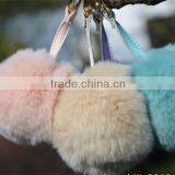 New Arrival Big Soft Rabbit Fur Ball Key Chain thumbnail-3