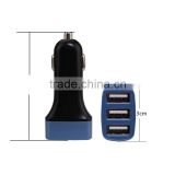 Hot Sale Car Charger Adaptor Triple USB for iPhone 4 5 Samsung Popular