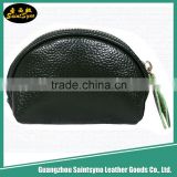 Top Factory in Guangzhou Handmade Leather Zipper Coin Purse,custom leather coin pouch