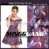 2015 Product 100 Polyester Digital Print Lady Fancy Fashion t Shirt Fabric Types