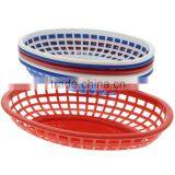 12 Patriotic Deli Serving Baskets Foodservice Fast Food Basket Oval Plastic Truck Food Reusable Service Dinner Ware Restaurant thumbnail-1