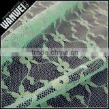 7 Discount Heavy Fabric Big Lace Design Multi Color White and Green Guipure Long Dress Lace 3106