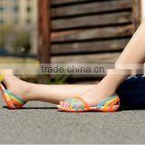 Hot Sale Fashion Pvc Jelly Flower Shoes thumbnail-5