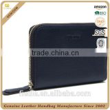 CW691A001 100% Genuine Leather Europe Designer Nacy Color Calssical design wallet for Ladies