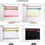 A4 B5 A6 Bump Color Grid Double Zipper Bag Students Learning Stationery to Receive Bag, Pen Bag Pn6420 thumbnail-6