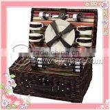 2012 Cheapest Wicker Picnic Basket With Fabric Liners thumbnail-1