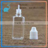 White Childproof Cap PET Plastic Bottle With Long Thin Tip Top Quality Dropper Bottle Empty Dropper Bottle Made in China thumbnail-1