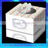 Wholesale Lvory Paper Wedding Cake Box Design With ISO