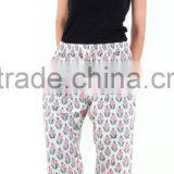 Indian Hand Block Printed Straight Narrow Bottom Trouser For Women thumbnail-1