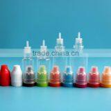 e juice dropper bottle 5ml mini plastic PET ejuice bottle with needle tip and childproof cap