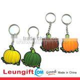 Hot Sale Soft Silicone Pumpkin Keychain