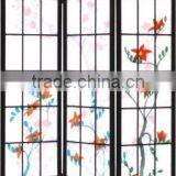 Red Flowers Shoji Screen