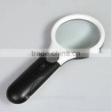 3X 45X LED Handheld Magnifier Magnifying Glass Lens Jewelry Loupe 2 Lights