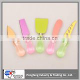 5 pieces Colorful and cute cheese knives set/cheese knife set/cheese gadgets set
