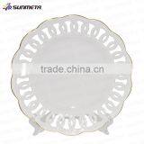 2016 Fashion Decoration 8" Ceramic Engraving Sulimation Plate thumbnail-4