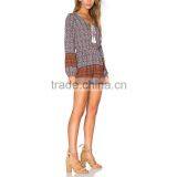 Fashion New Design Playsuits Woman Casual Vintage Print Jumpsuits thumbnail-3