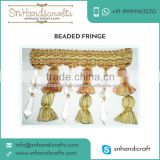 Authentic Exporter Supplying Beaded Lace Trim at Nominal Price for for Bulk Buyer
