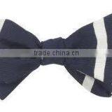 Festival Silver Stripe Bow Tie thumbnail-1