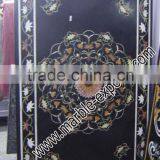 Black Rectangle Marble Inlay Table Top thumbnail-4