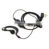 Clear Sound Wired 2 Pin Acoustic Black Acoustic Walkie Talkie In-ear Earpieces thumbnail-1