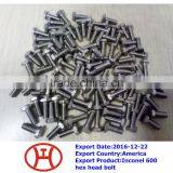 Inconel 600 Hex Head Bolt
