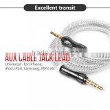 VOXLINK 1m/2m/3m/5m/8m/10m 3.5mm to 3.5mm Aluminium Jack Aux Stereo Audio Cable Male to Male Extension Cable thumbnail-3