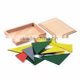Wooden Toy Montessori Set Constructive Triangles With 5 Boxes thumbnail-3