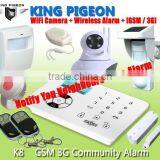 Camara de Seguridad Inicio Del Sistema de Alarma With 95 Wireless+2 Wired Alarm Zone Camera de Surveillance K7 thumbnail-3