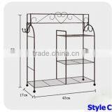 Home Kitchen Detachable Metal Microwave Oven Rack thumbnail-6