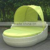 New Style Outdoor Rattan Sun Bed With Canopy thumbnail-2