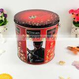 Food Grade Big Round Custom Handle Popcorn Tin Box OEM thumbnail-3