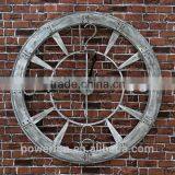 Metal Roman Numeral Clock Home Decor Wall Clocks thumbnail-4