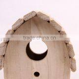 New Unfinished Wooden Bird House Wholesale thumbnail-3