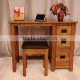 Modern Design Home Furniture Solid Wooden Study Desk, Pine Study Table Study Computer Table Desk Cabinet thumbnail-3