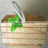 Wood Carved Bird Houses Miniature Wood Crafts Houses Wooden Houses With Three Window thumbnail-3