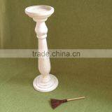 Trade Assurance Antique Grey Color Handmade Wedding Decorative Small Wood Candle Holder thumbnail-5