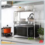 New Multifunction Stainless Steel Tool Kitchen 2 Layers Microwave Oven Organizer Holder Storage Shelf Rack thumbnail-2