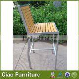 Polyester Wood Outdoor Pub Bar Chair High Chair thumbnail-3
