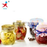 modern clear Storage for Whole grains/Transparent glass container with tie plug