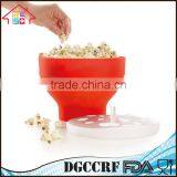 NBRSC Collapsable Make Pop Healthy Popcorn Microwave Popcorn Maker Popper Bowl Red thumbnail-1