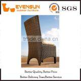 1PC High Back Rattan Chair With Cushion For Sale thumbnail-1